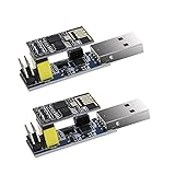 The Lord of the Tools 2pcs Carte de Module ESP8266 ESP-01 ESP01S WiFi Émetteur-Récepteur sans Fil Série Kit Adaptateur Convertisseur Puce USB CH340C