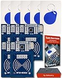 AZDelivery 3X Kit RFID RC522 Lecteur, Puce et Carte 13.56MHz SPI Compatible avec Arduino et Raspberry Pi incluant Un E-Book!