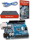 AZDelivery Carte ATmega328P, Microcontrôleur avec câble USB, Controller Board incluant Un Ebook!