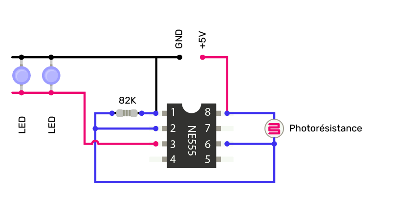 Fabriquer un interrupteur crépusculaire avec un NE555